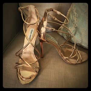 Steve Madden rose gold heels size 6.5
